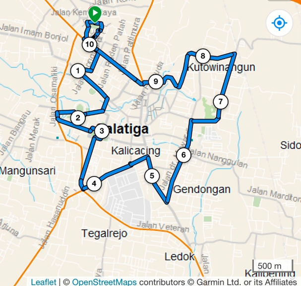 Peta Rute 10K
